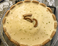 Torta de limão com chocolate branco