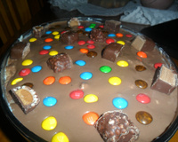 Pavê de abacaxi e chocolate