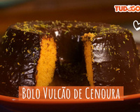Bolo vulcão de cenoura 