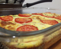 Omelete de forno com batata inglesa