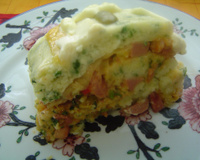 Rocambole de arroz cozido do Lúcio Cezar