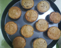 Muffin de banana com canela