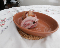 Medalhão assado de filé mignon suíno