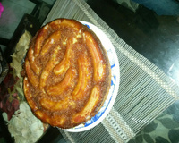 Bolo de banana caramelizada