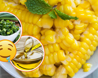 Sempre faço essa salada de milho com 4 ingredientes: aprenda como remover pedaços grandes da espiga para esse prato