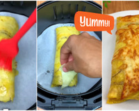 Receita criativa de massa de banana na airfryer vai salvar a hora do lanche; o recheio é livre!