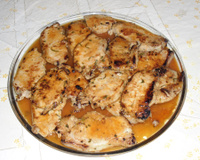 Lombo com molho de laranja