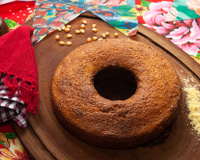 Bolo de flocos de Milho