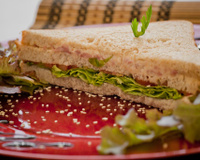 Sanduíche de peito de peru light