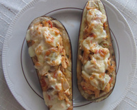 Berinjela com frango