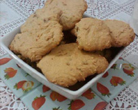 Cookie de baunilha com gotas de chocolate