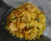 Risoto de camarão ao forno