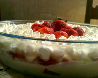Pavê com morangos