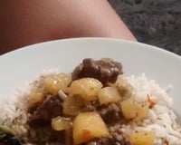 Carne de panela com mandioca