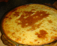 Bolo de batata com frango