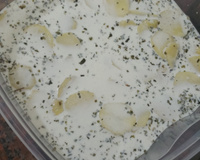 Batata gratinada de micro-ondas