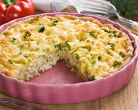 Torta de frango, presunto e mussarela