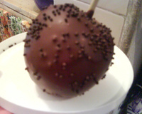 Maçã de chocolate
