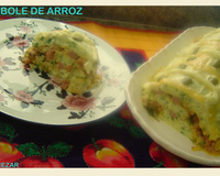 Rocambole de arroz cozido do Lúcio Cezar