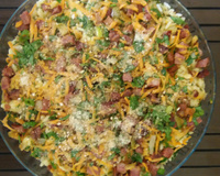 Arroz farofa divino para churrasco