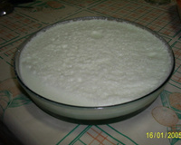 Gelatina com creme delicioso