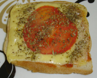 Pizza rápida de pão de forma