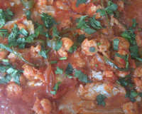 Peixe ao molho de camarão