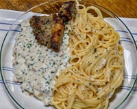 Macarrão ao molho branco