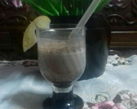 Smoothie de maçã com chocolate