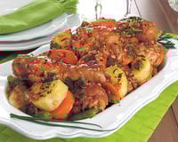 Coxa e sobrecoxa na panela de pressão