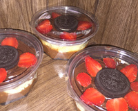 Torta de morango com brigadeiro e oreo