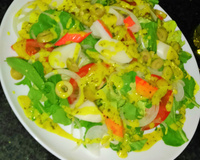 Salada especial ao molho de mostarda