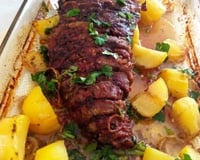 Maminha assada com batatas