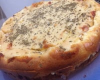 Torta cremosa de presunto e queijo