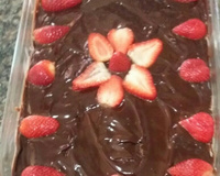 Bombom aberto de morango