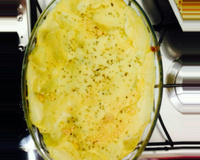 Batata suzy com creme de queijo