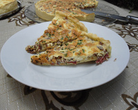 Quiche de carne seca com abóbora