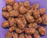 Bolinho de carne moída simples