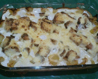 Coxa de frango ao requeijão e bacon