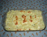 Assado de batata com creme de leite