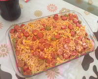 Macarrão com salsicha delícia