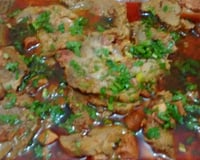 Carne recheada na pressão