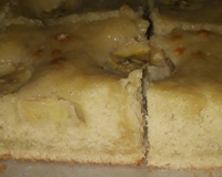 Bolo simples de banana e maçã