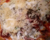 Almôndega à parmegiana (porpeta)