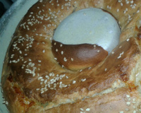 Pão de liquidificador com recheio