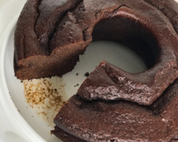 Bolo integral de chocolate e banana