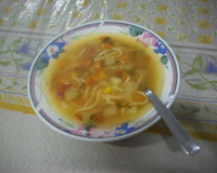 Sopa de legumes na panela de pressão