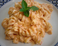Macarrão com requeijão