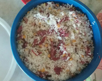 Risoto de carne-seca