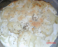 Batata gratinada